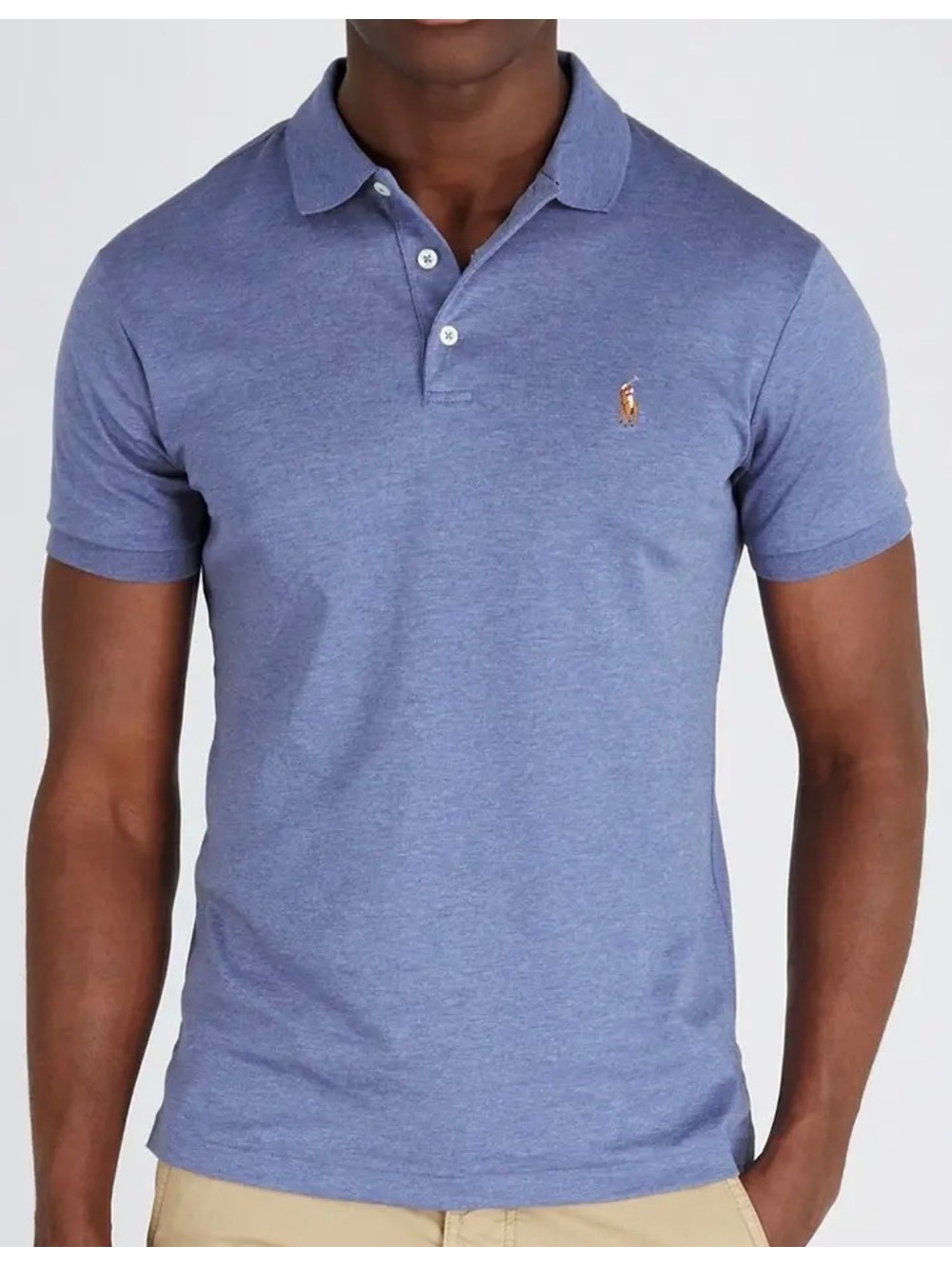 Polo Ralph Lauren Men's Light Blue Pima Cotton Polo Size Small